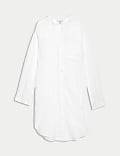 Pure Cotton Longline Beach Cover Up Shirt