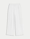 Pure Cotton Wide Leg Trousers