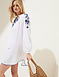 Strandkaftan zum Überziehen aus reiner Baumwolle