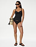 Tummy Control Plunge Tankini Top