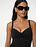 Tummy Control Plunge Tankini Top