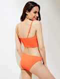 Ribbed Scoop Neck Tankini Top