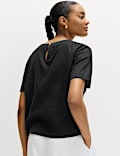 Linen Rich Relaxed T-Shirt