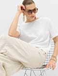 Linen Rich Relaxed T-Shirt