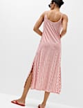 Printed Jersey Midaxi Beach Dress
