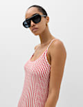 Printed Jersey Midaxi Beach Dress
