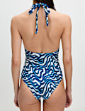 Printed Halterneck Swimsuit