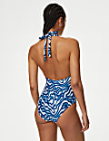 Printed Halterneck Swimsuit