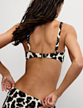 Printed Padded Plunge Bikini Top