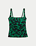 360 Tummy Control Printed Padded Tankini Top