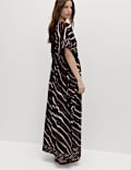 Pure Cotton Animal Print Maxi Kaftan