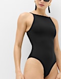 Bonded High Neck Swimsuit