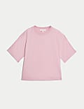 Pure Cotton Short Sleeve Boxy T-Shirt