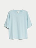 Pure Cotton Short Sleeve Boxy T-Shirt
