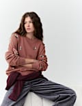 Sweat 100 % coton orné de sequins