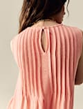Plisse Pintuck Top