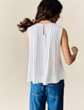 Plisse Pintuck Top