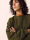 Cotton Rich Flecked Sweatshirt