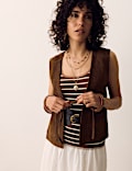 Striped Scoop Neck Vest