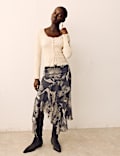 Pure Cotton Shirred Scoop Neck Top