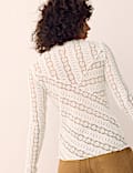 Jersey Floral Lace Top