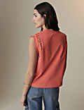 Pure Cotton Lace Insert T-Shirt