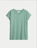 T-Shirt aus reiner Baumwolle mit Rundhalsausschnitt