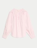 Zuiver katoenen blouse met figuurnaad