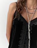 Velvet Lace Appliqué Cami Top