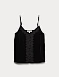 Velvet Lace Appliqué Cami Top
