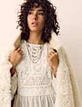 Lace Yoke Blouse