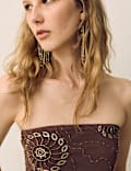 Beaded Bandeau Top