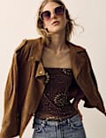 Beaded Bandeau Top