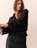 Embellished Beaded Detail Shirt