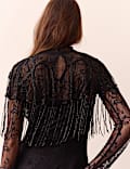 Mesh Beaded Cape