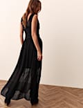 Lace Insert Maxi Dress