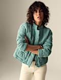 Veste utilitaire matelassée 100 % coton avec encolure