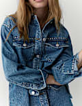 Denim Studded Shacket