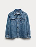 Denim Studded Shacket