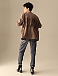 Veste en daim à franges
