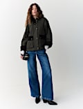 Waxed Pure Cotton Utility Jacket