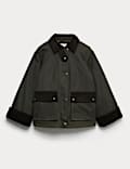 Waxed Pure Cotton Utility Jacket