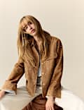 Suede Studded Shacket