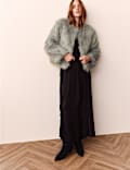 Faux Fur Cropped Jacket