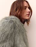 Faux Fur Cropped Jacket