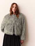 Faux Fur Cropped Jacket