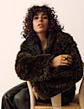 Faux Fur Reversible Bomber Jacket