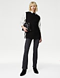 Cable Knitted Vest with Wool