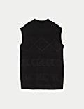Cable Knitted Vest with Wool