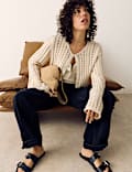 Pure Cotton Embellished Cardigan
